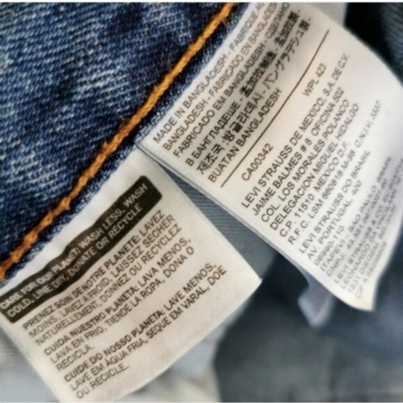 Levi's 505 Regular Fit Straight Leg Jeans Medium Wash | Men's 38x30 - Picture 4 of 12